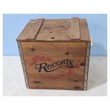 WOOD RECORDS BOX