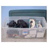 Large tote Of Christmas lights/Outdoor TimerS