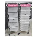 5 and 10 Drawer Rolling Craft Storage Carts