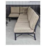 OUTDOOR PATIO FURNITURE SET-CORNER CHAIR & 4 SIDE