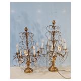 PAIR OF FANCY TABLE LAMPS