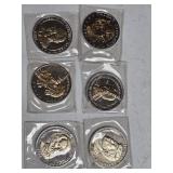 6 PRESIDENTIAL COIN MEDAL/TOKENS