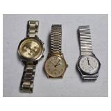 3 WRIST WATCHED-TIMEX & CC