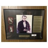 James Dean portrait framed & "Play it Again"
