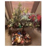 Dried flowers & Halloween decorations