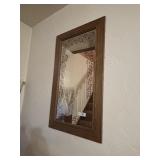 Hall mirror 21x36 & craft fair wall decor