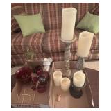 Home decor candle sticks & candle & stationary