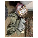 Books & table clothes & heat pad