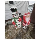 Blow molds, Santa & Snowman