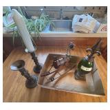 Home decor topper & candle votive & rocking horse