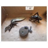 Skeleton keys & Brass lock with keys &