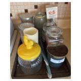 Scented candles & jar with chicken lid