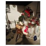 Christmas decorations & exercise equipment