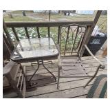 Patio set w/ table and 3 chairs