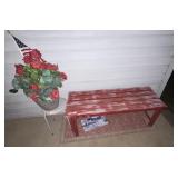Bench & flower pot