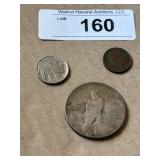 1922 silver dollar & 1930 buffalo nickel coin