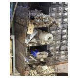 WIRE RACK & CONTENTS OF PVC FITTINGS OF ALL STYLES