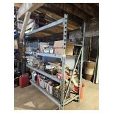 BLUE RACK SYSTEM-NO CONTENTS SELLS WITH THIS UNIT