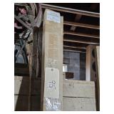 2-NEW SECTIONS OF BARN DOOR TRACK-NIB