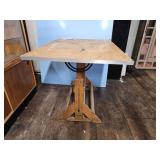 WOOD DRAFTING TABLE