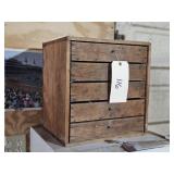 WOODEN 5 DRAWER ORG.