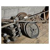 WEIGHT LIFTING EQUIPMENT-BRING HELP TO GET DOWN