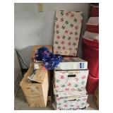 SEVERAL BOXES OF CHRISTMAS DECORATION