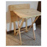 2 WOODEN TV TRAYS