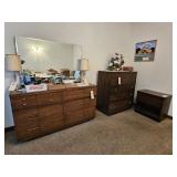 KROEHLER CHEST OF DRAWERS AND 6 DRAWER DRESSER