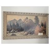 GRAND TETON BY ROBERT WOODS FRAMED PICTURE