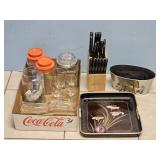 GLASSWARE, MASTER CHEF KNIFE BLOCK