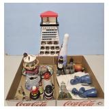 LIGHT HOUSES AND A WOODEN LIGHT HOUSE WITH