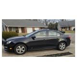 2016 CHEVY CRUZE RS 4 DOOR W/68,474 MILES &