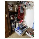 LARGE SELECTION OF CRAFTS. SMALL BOOK SHELF