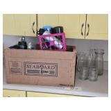 CLEAR GLASSWARE, TRAVEL CUPS/MUGS