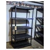 5 TIER PLASTIC SHELVING-71 INCHES TALL