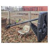 PORTABLE BASKETBALL POLE-NEEDS NEW HOOP