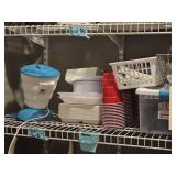 CONTENTS OF THIRD SHELF IN PANTRY -