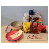 PLASTIC CHILDREN TRAYS, TRAVEL CUPS