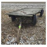 HAY WAGON W/STEEL RUNNING GEARS