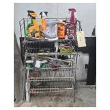 WIRE RACK & CONTENTS