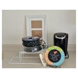 SMALL PICTURE FRAME, WIRE COOLING RACK, CHRISTMAS