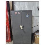 DOUBLE DOOR CABINET W/SAFE-NO COMBO FOR SAFE IT IS