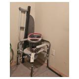 CRTUCHES/BEDSIDE COMODE, & MISC. ITEMS