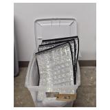 WEDDING ICE CUBE PADS & WHITE TABLE CLOTHES