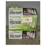 2-24 FOOT WHITE OUTFDOOR STRING LIGHTS