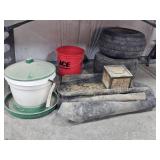 CHICKEN WATER, MUD FLAPS, ACE BUCKET & GOLF