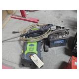 ELECT. PRESSURE WASHER-SMALL FLOOR JACK & BATTERY