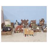 DEPT. 56 VILLAGES & DICKENSON BARN-1 IS BROKE & N0