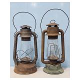 2-EARLY BARN LANTERS